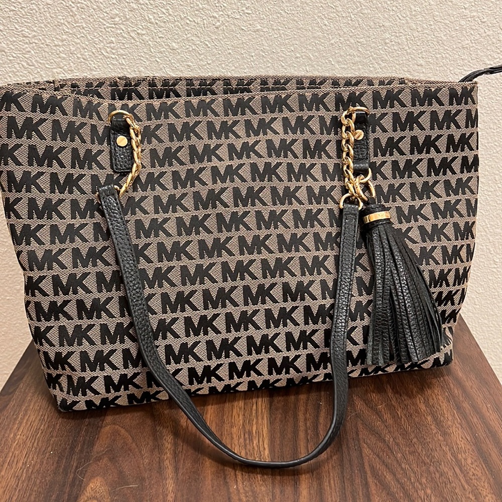 Michael Kors Cloth Monogram Shoulder Bag